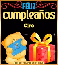 GIF Tarjetas animadas de cumpleaños Ciro